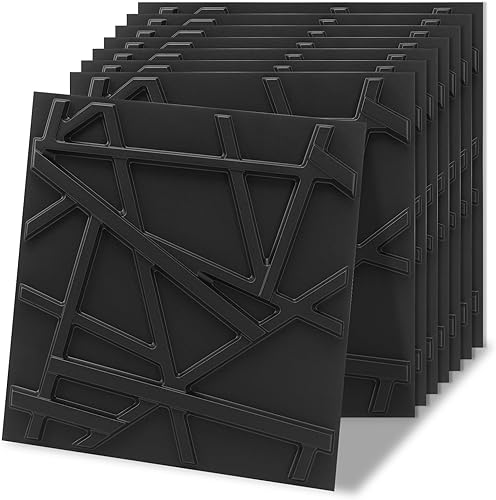 Miniatura 18 de Art3d Paquete de 20 paneles decorativos 3D de pared de 11.8 x 11.8 pulgadas que cubren 19 pies cuadrados, paneles de pared de PVC con pegamento para