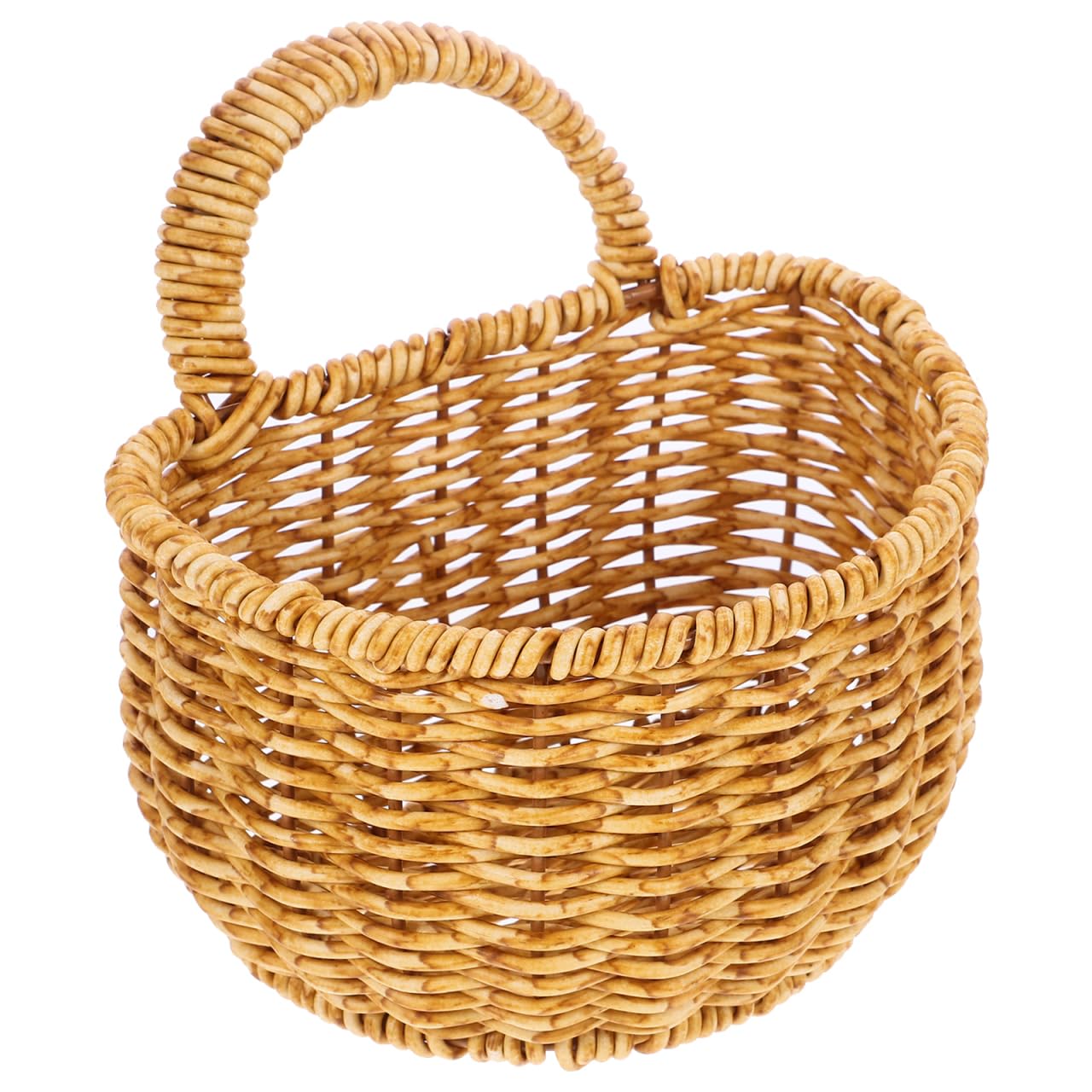 Cesta de almacenamiento pequeña con tapa que protege tus objetos con diseño tejido duradero