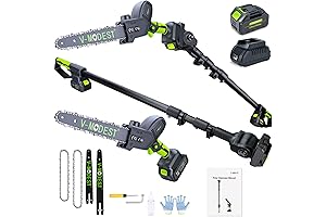2-in-1 Cordless Pole Saw for Effortless Tree Trimming