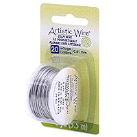 Vista 22 de Artistic Wire, Alambre de acero inoxidable calibre 18, 57 pies