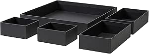 IKEA.. 804.024.42 Gråsidan Box, Set of 5, Black: Decorative Accessories ...