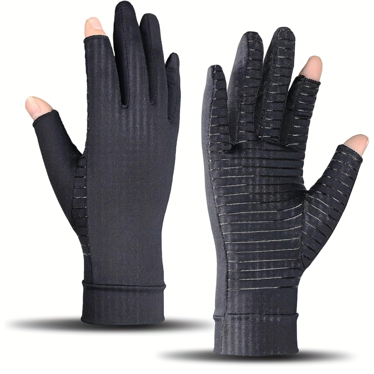 KICKZU Copper Infused Compression Arthritis Gloves for Hand & Finger Relief from Pain/swelling Caused by Rheumatoid Arthritis, Carpal Tunnel, Tendonitis, RSI, Swollen Muscles, and Fatigue-image-6