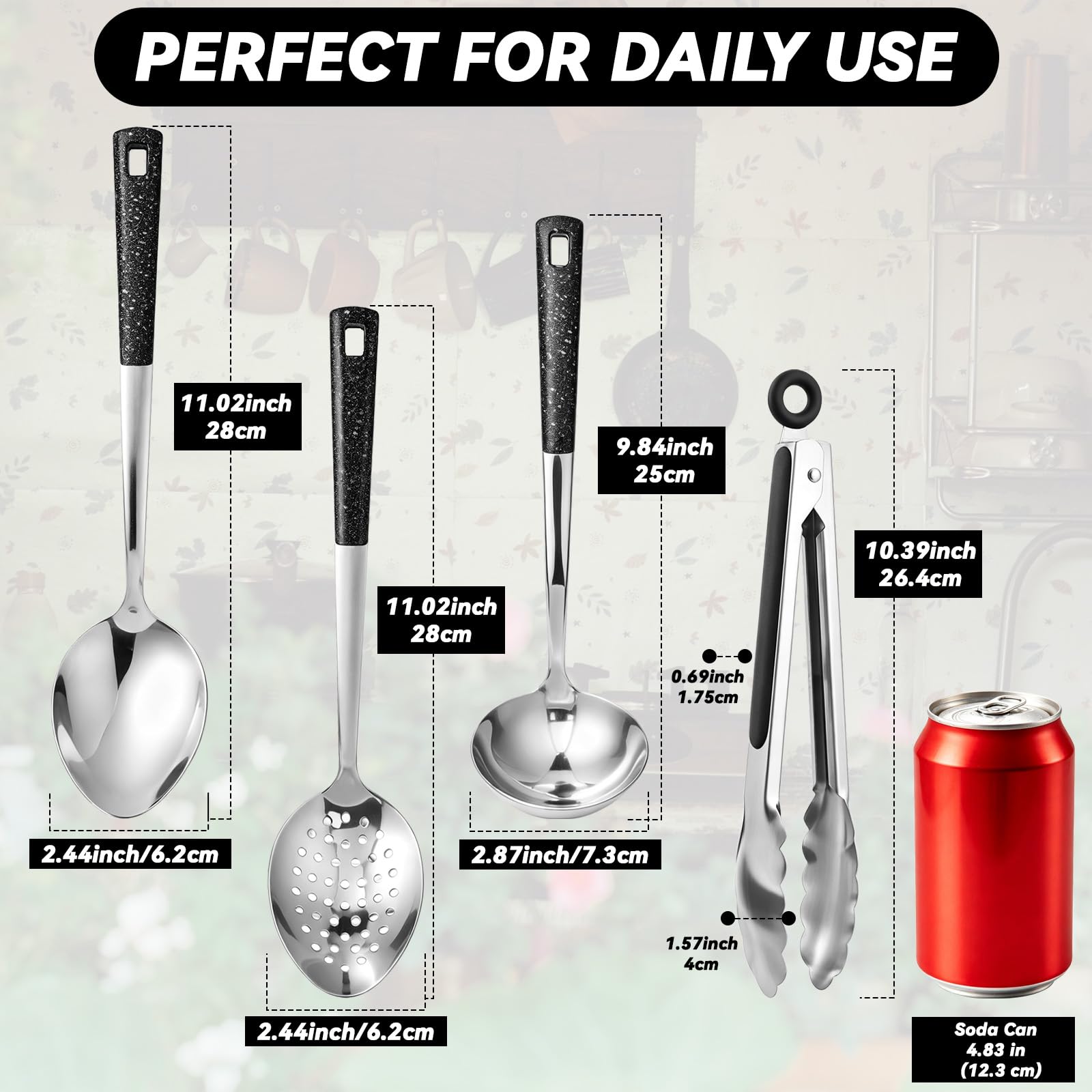 Stainless Steel Serving Utensil Set -4