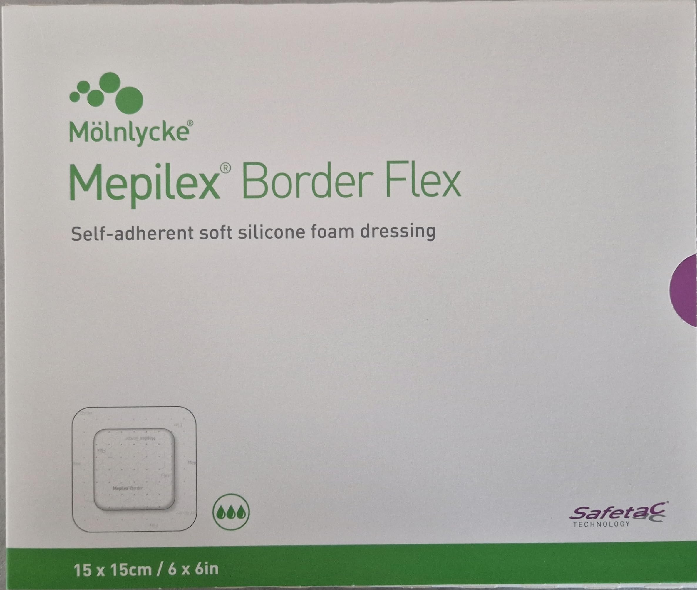 MEPILEX Border Flex Schaumverb.haft.15x15 cm 10 St