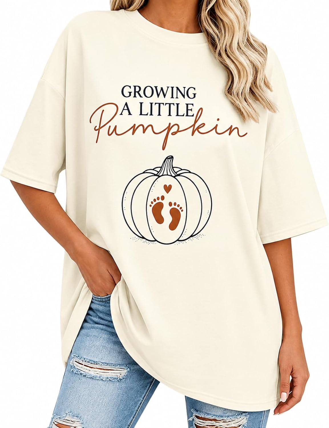 Halloween Maternity Shirt for Women Funny Pumpkin Graphic Pregnancy Tee Short Sleeve Mama to Be Fall Holiday T-Shirt