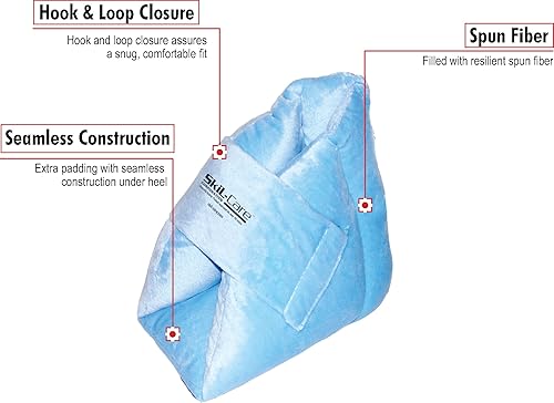 Miniatura 2 de Skil-Care Cojín de talón ultrasuave, 1 pieza  Soporte de respaldo y lateral para silla de ruedas, comodidad adicional para pacientes en silla de