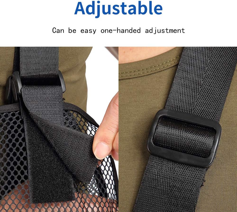 Cool Mesh Arm Sling Medical Shoulder Immobilizer Thumb Support Rotator Cuff Wrist Brace Strap Lightweight Breathable Comfort for Broken&Fractured Bones : Health & Household