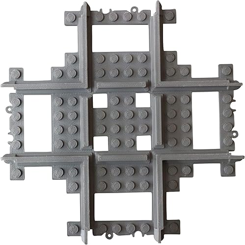 Compatible con la pista de cruz personalizada de Lego City, con travesaños rectos, compatible con rieles y juegos de tren de Lego, pistas rectas