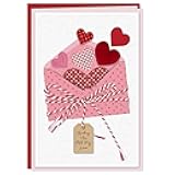 Valentines Day Card for Him Her - 3D Heart Romantic Love Card for Husband Wife Boyfriend Girlfriend - Greeting Card for Anniversary, Birthday, Sweetest Day, Include Envelope & Sticker