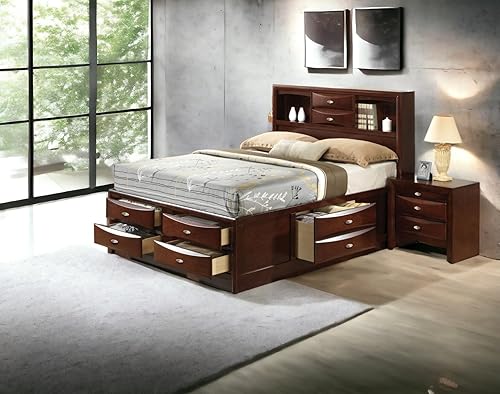 Miniatura 10 de ACME Furniture Irlanda Cama con almacenamiento Queen Espresso