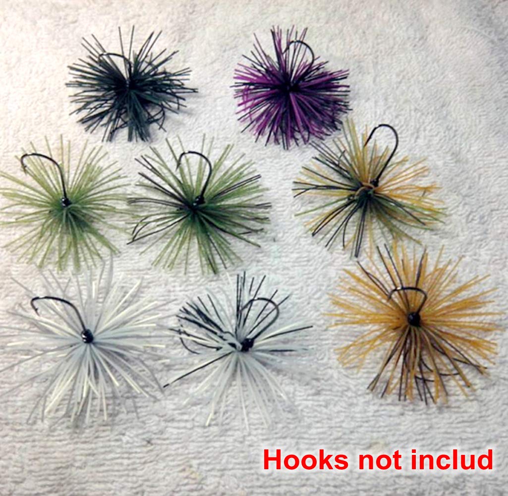 Lot 12 X 50 Jupes Spinnerbait En Silicone – Pour Leurres Souples, Pêche Mer/rivière, Couleurs Variées