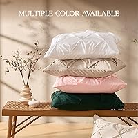 Vista 8 de Andency - Juego de edredón de tamaño queen, 3 piezas, bonito, plisado, suave, ligero, esponjoso, de relleno alternativo, para todas las estaciones