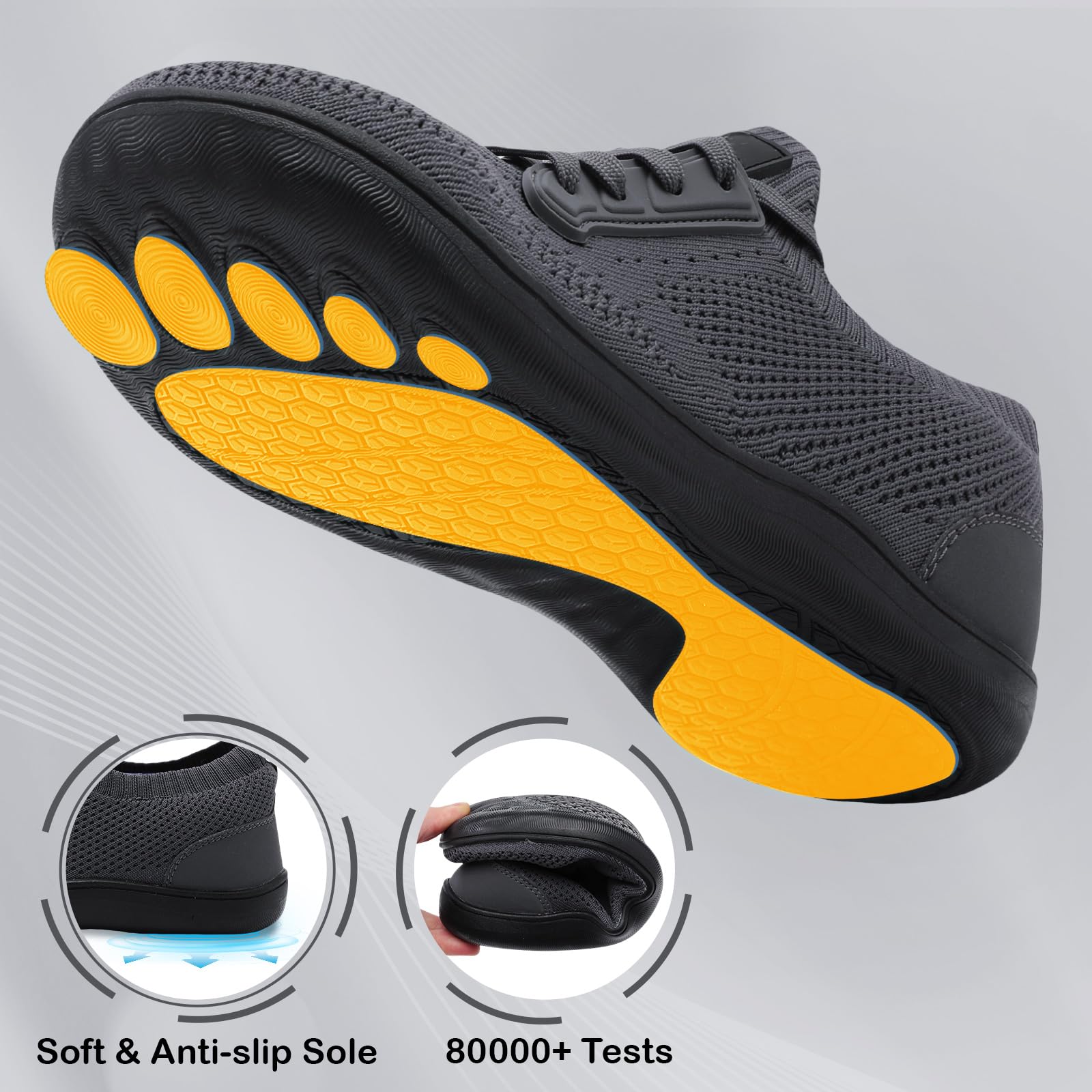 Snapklik mens extra wide shoes for walking all day wide width