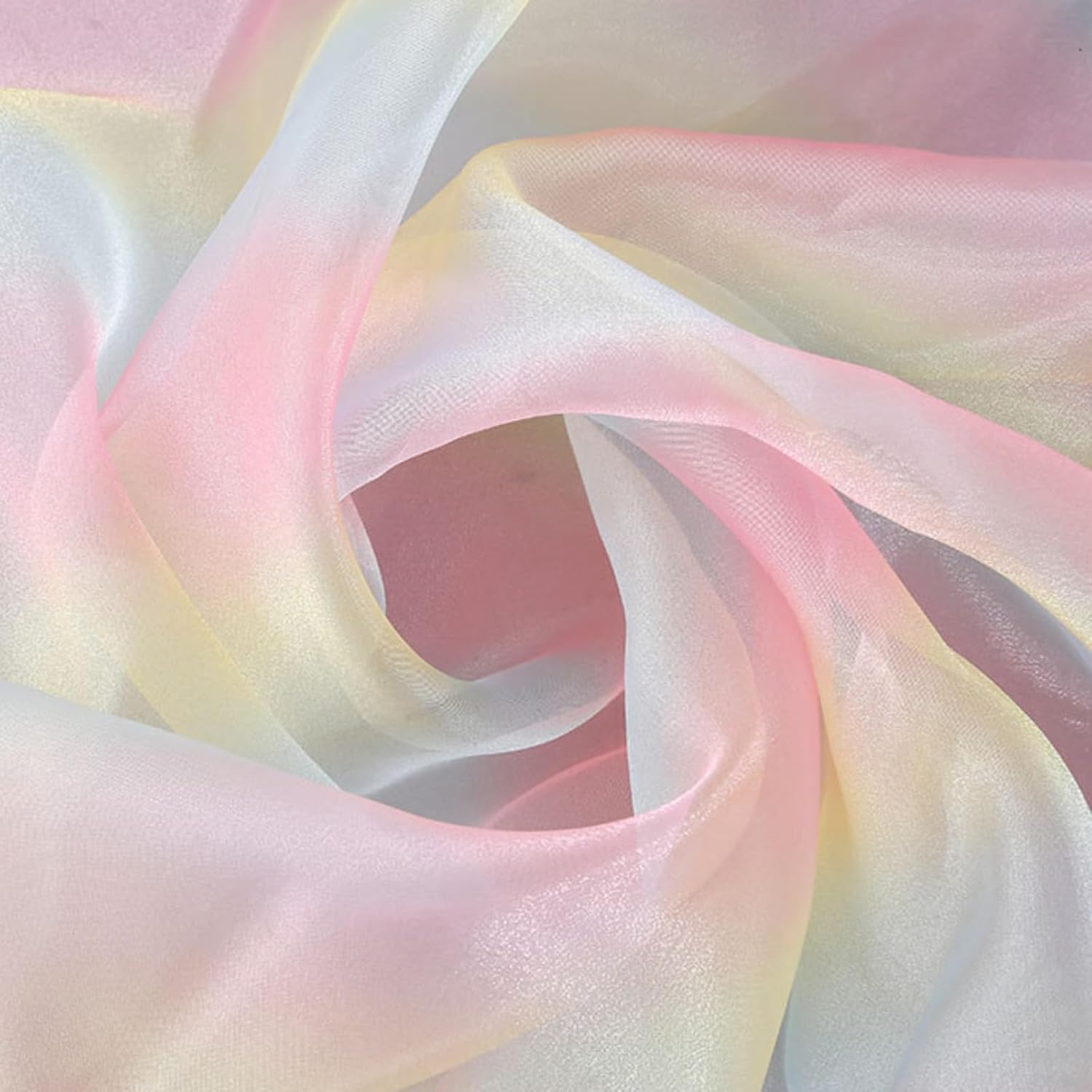 Rainbow Tulle, 150 x 200 cm Colour Gradient Rainbow Tulle SkinFriendly