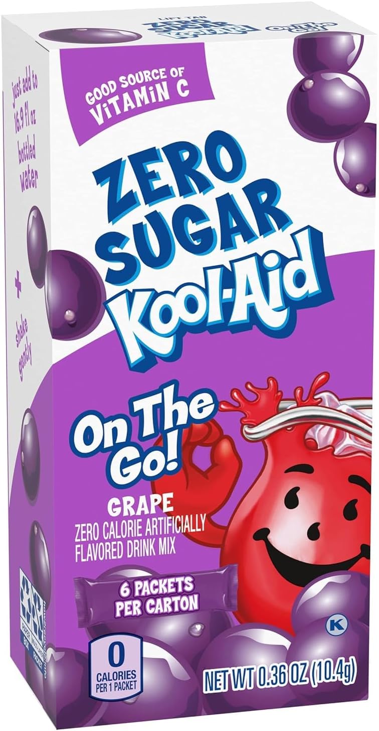 Zero Sugar - 6 Pack - 3 Boxes - 18 Packets (Grape - Zero Sugar - 3 Box Pack)
