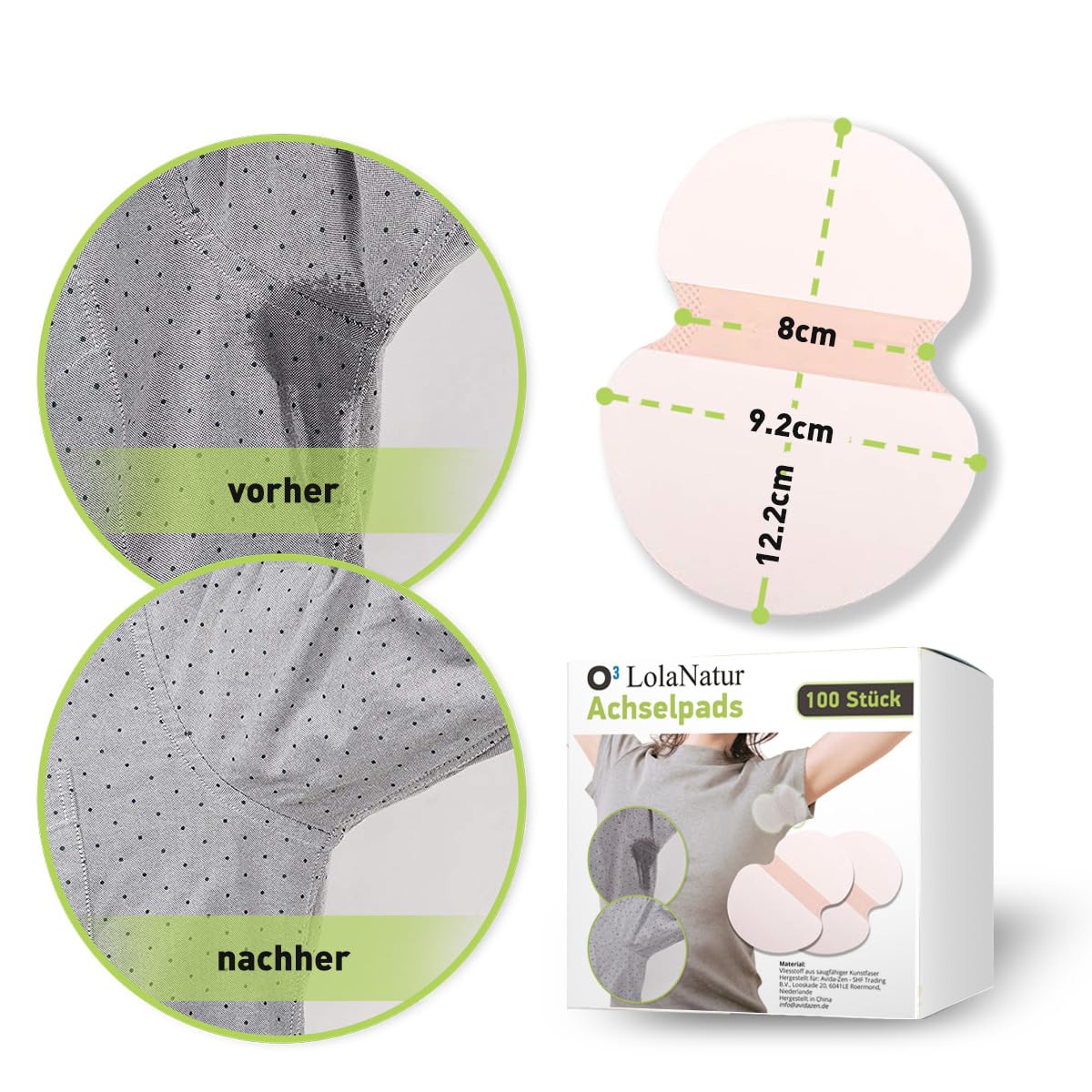 Lot De 24 Patchs Anti-transpiration Aisselles - Invisibles, Neufs Sous Emballage