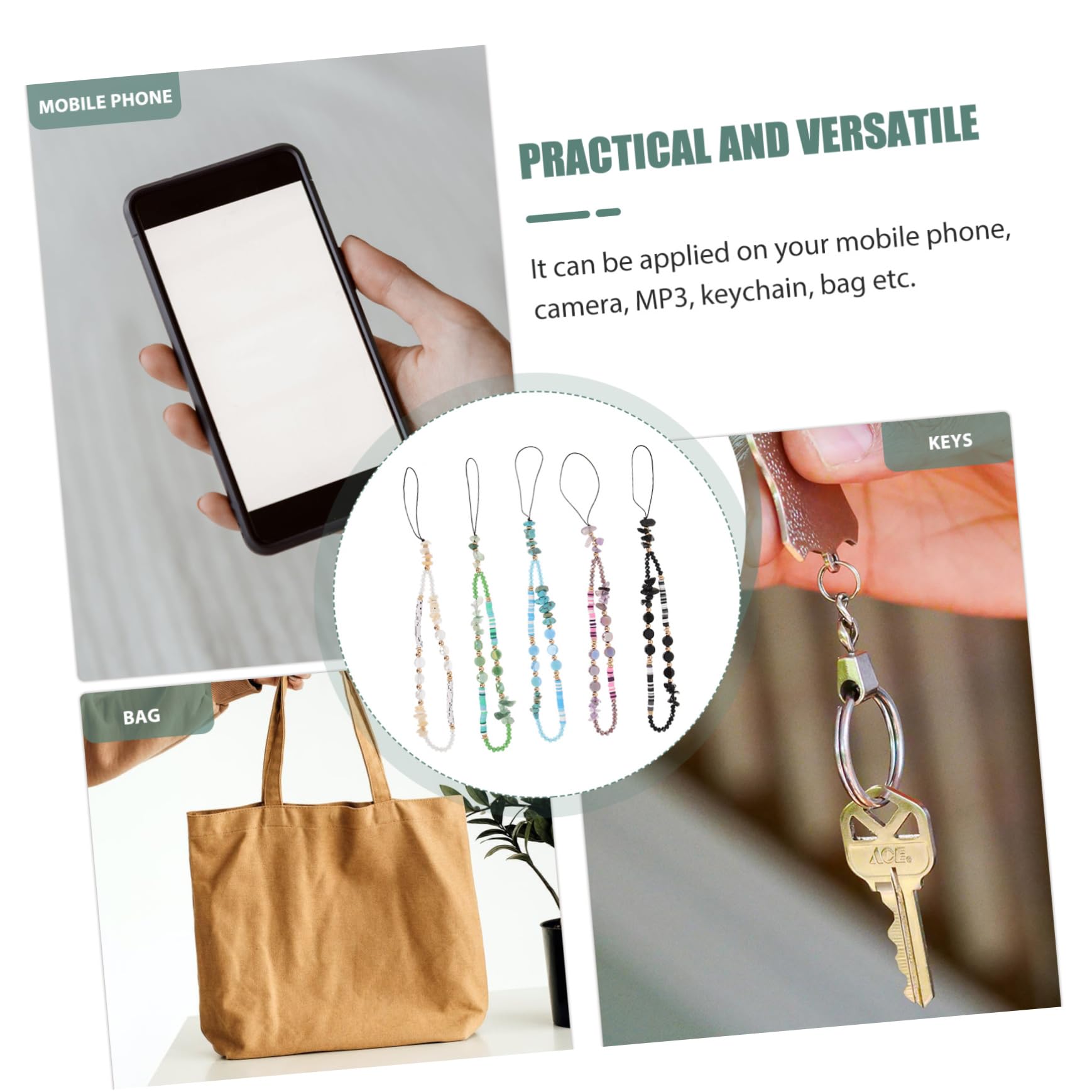 BESTonZON 20kawałki Sztuk Kryształowy Lanyard Do Telefonu Ozdobny Sznur Do Telefonu z Kamieniami Stylowy Uchwyt Rękę Idealny Dla Przyjaciół i Rodziny
