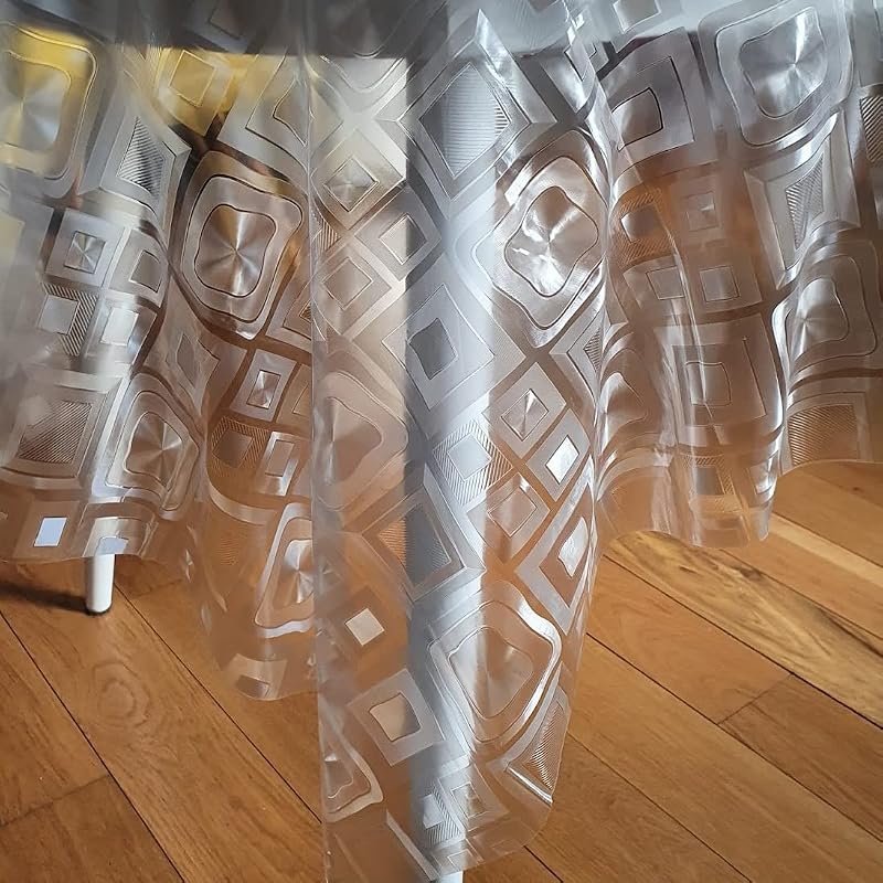 Home Direct Átlátszó PVC Asztalterítő - Vízálló, Könnyen Tisztítható Asztali Védőfólia Konyhába, Étkezőbe, Kertbe - Téglalap Alakú 140 x 240