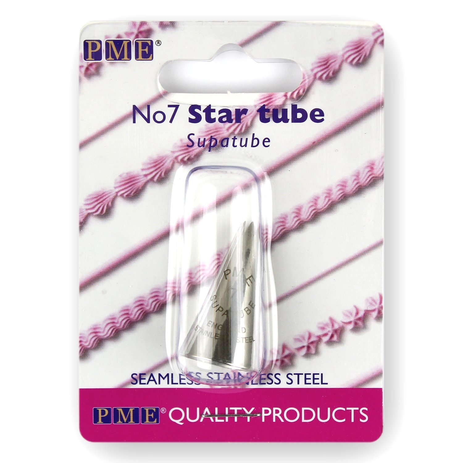 PME - Supatube - Douille Grande Étoile en Acier Inoxydable Sans Soudure n° 7