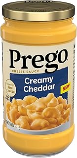 Prego Creamy Cheddar Cheese Sauce, 14.5 oz Jar