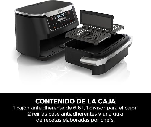 Ninja FlexDrawer Friteuse sans huile, Air Fryer à double bac 6,6L AF550EU - 8