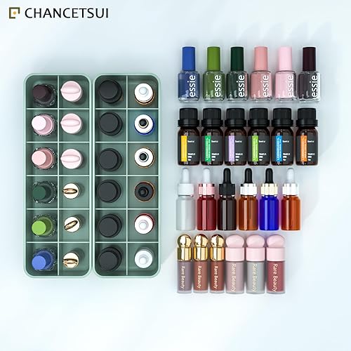 Miniatura 4 de Soporte organizador para esmalte de uñas de lápiz labial brillo de labios, organizador de cajones de almacenamiento de maquillaje, estante de