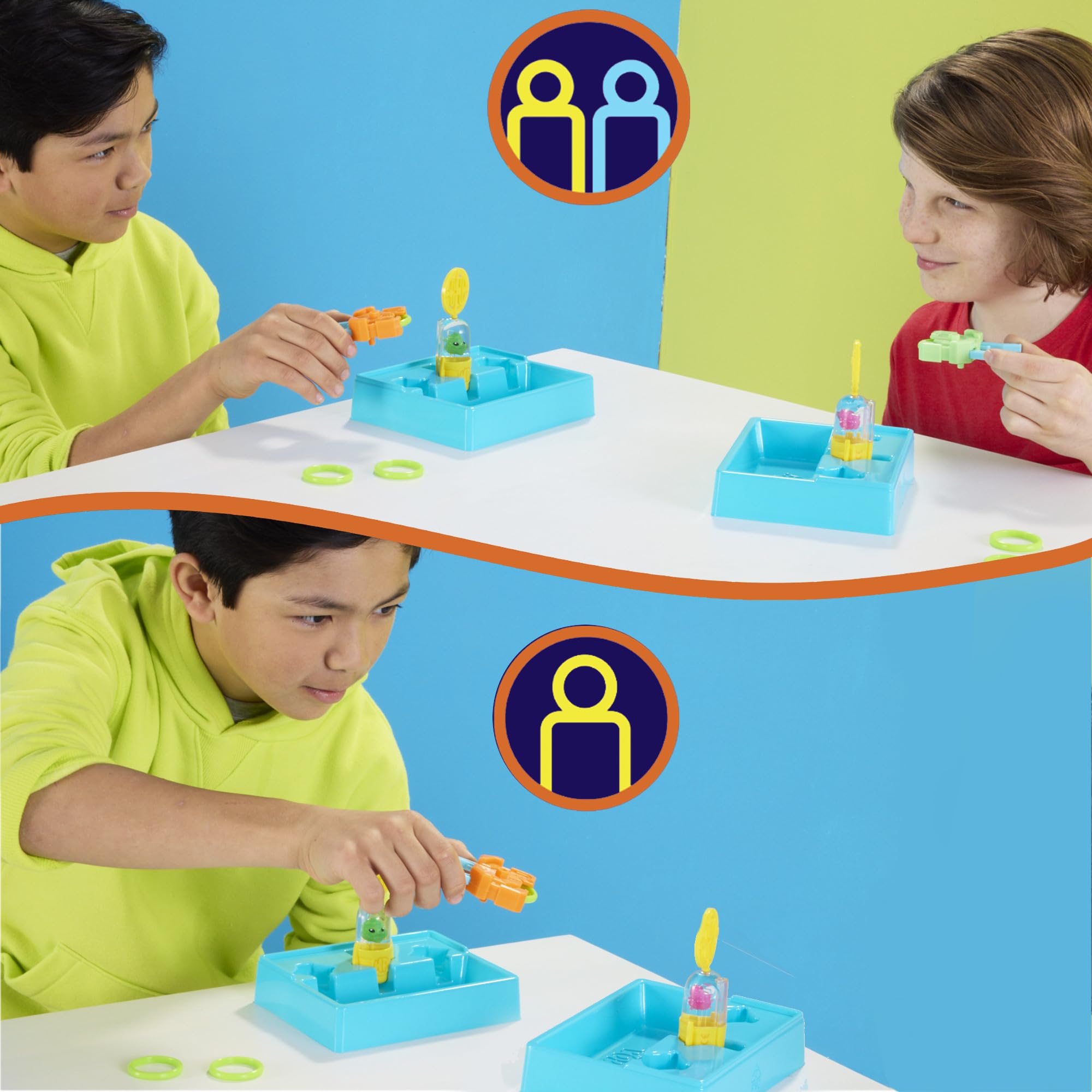 Hydro Pods Clash & Splash Duel, Water Activated Battle Toy, Pink / Grün, 305mm (W) x 64mm (L) x 224mm (H) - Image 4