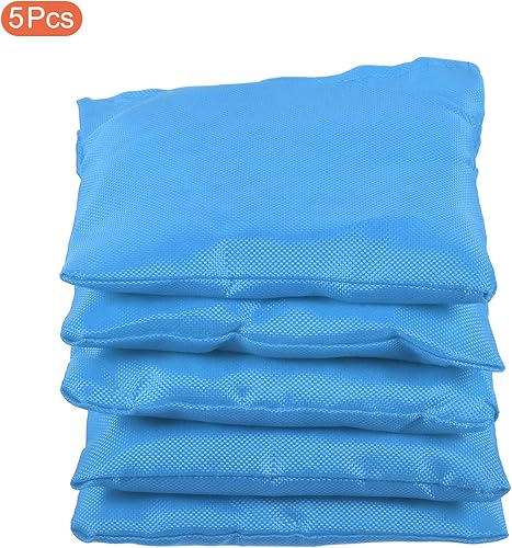 Miniatura 13 de PATIKIL Sacos de frijoles de Cornhole, bolsa de arena de lona para carnaval, patio al aire libre, fiesta, juego de lanzamiento de Rojo