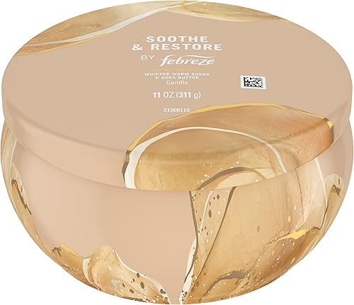 Miniatura 6 de Febreze Vela perfumada, calma y restaura el aroma, vela de 4 mechas de 11 onzas, paquete individual