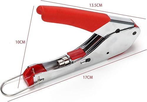 Miniatura 5 de TLS.eagle Kit de herramientas de red profesional de crimpadora coaxial, juego de herramientas de compresión coaxial, crimpadora Krone Punch Down en