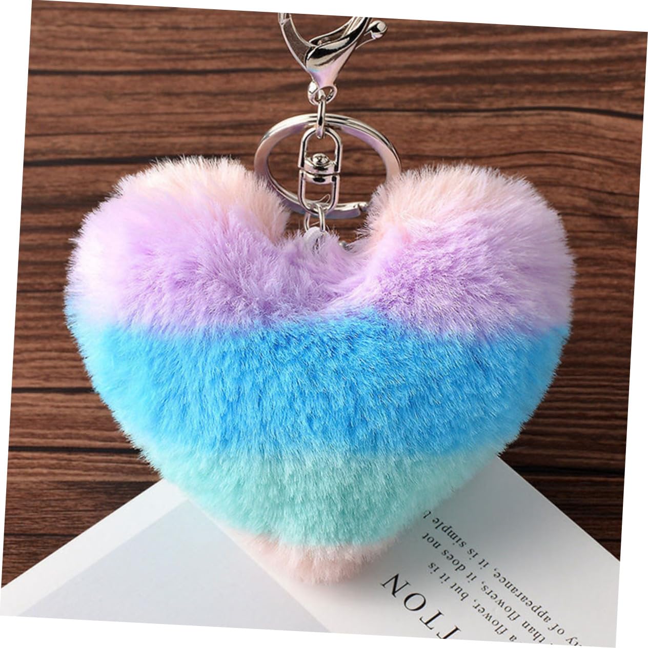 HOMSFOU 5 Set Accessori Per Portachiavi Portachiavi Creazione Di Accessori Con Perline Artigianali Con Clip Moschettone Per 10 pezzi*5