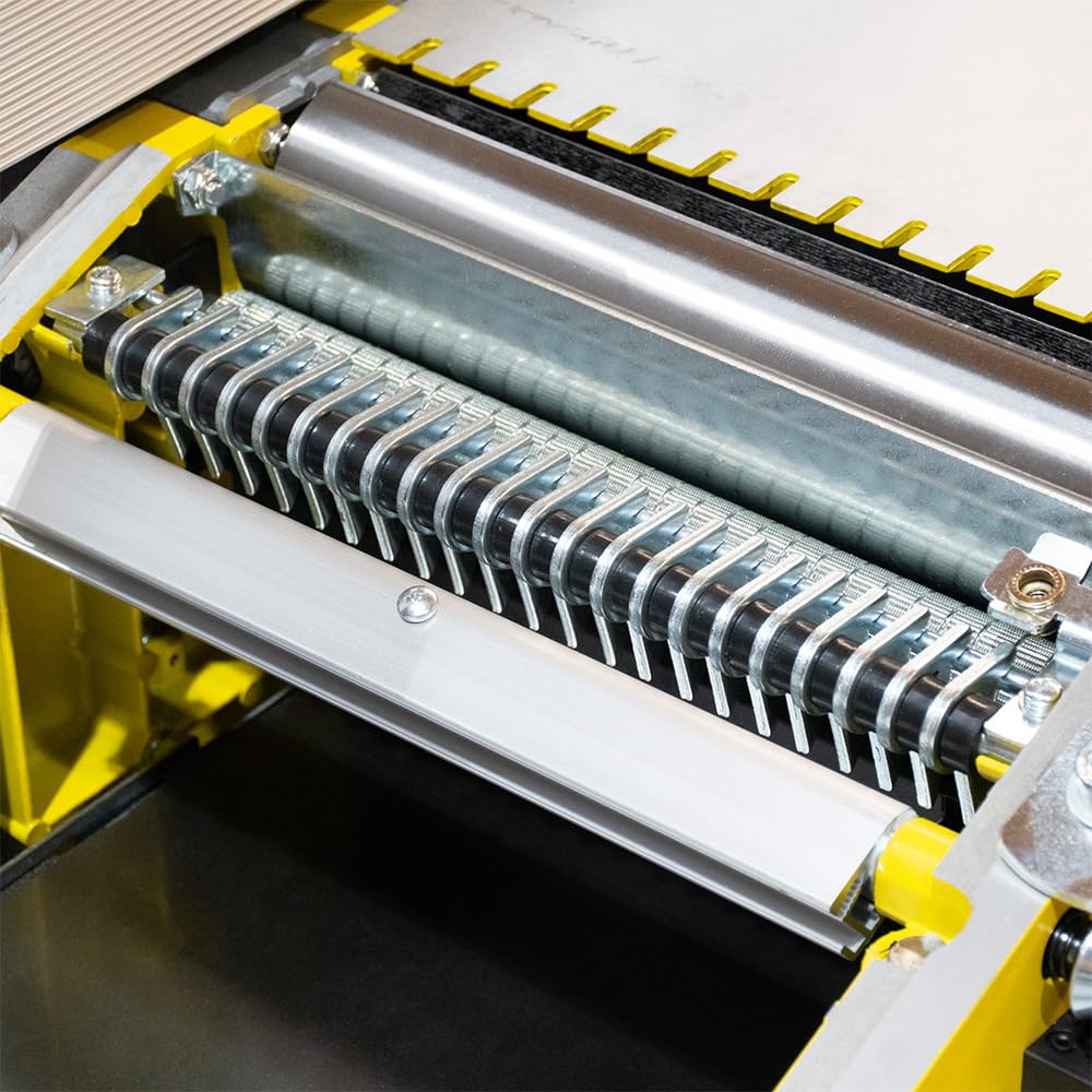 BAMATO Abricht- und Dickenhobelmaschine BHM-260 | 260mm Hobelbreite | 2200 Watt Motor | Stabiler Auf- und Abnahmetisch | Durchlasshöhe bis zu 160 mm |