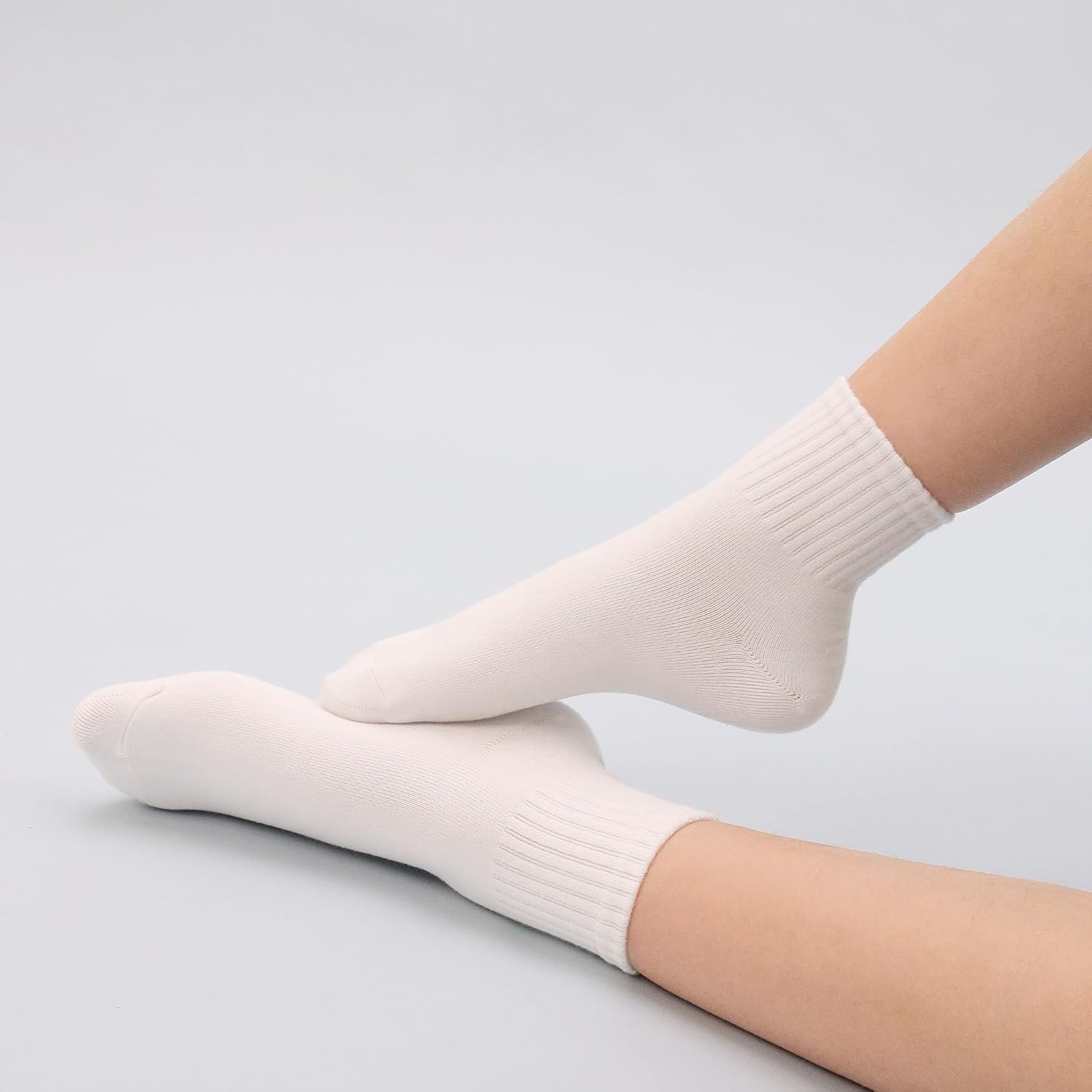 SERISIMPLE Womens Mini Crew Thin Viscose Bamboo Socks Soft Above Ankle Casual Socks Comfort Solid Color 5 Pairs - Image 5