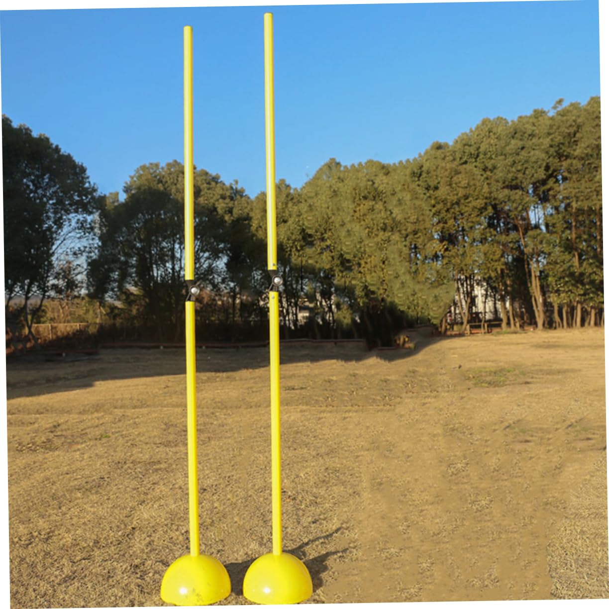 TOYANDONA 4 Piezas Entrenamiento Fútbol Baloncesto Postes Plegables Flexibles Marcadores Deportivos para Exterior Herramienta Práctica para Agilidad y Habilidades