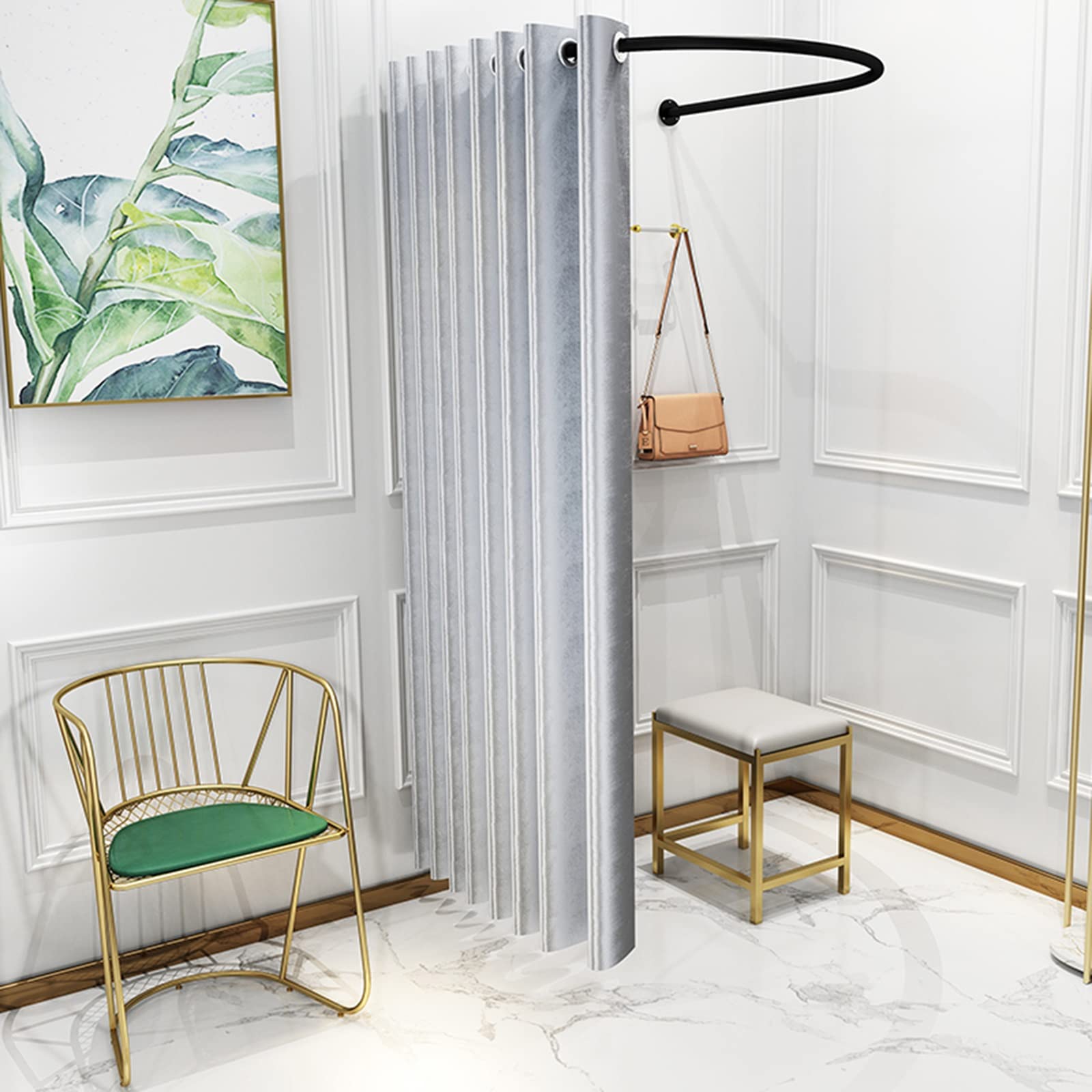 Vestiaire de boutique haut de gamme et cabine d'essayage en U pour professionnels