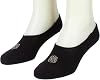 Pediquette by Peds 2 Pair Medallion Liner BLACK 5-10