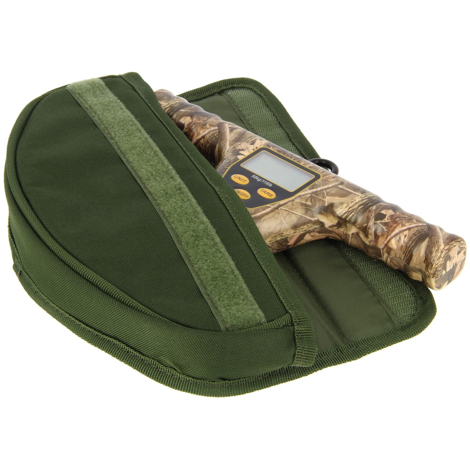 DNA Leisure NGT XPR T-Bar Digital 50 kg Wiegewaage und Schutzhülle für Karpfen-Grobangeln, Schwarz oder Camouflage, Camo