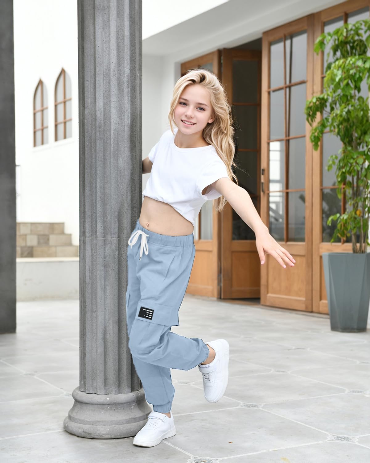 BINPAW Girls Cargo Jogger Pants 6-16 Years - Image 7