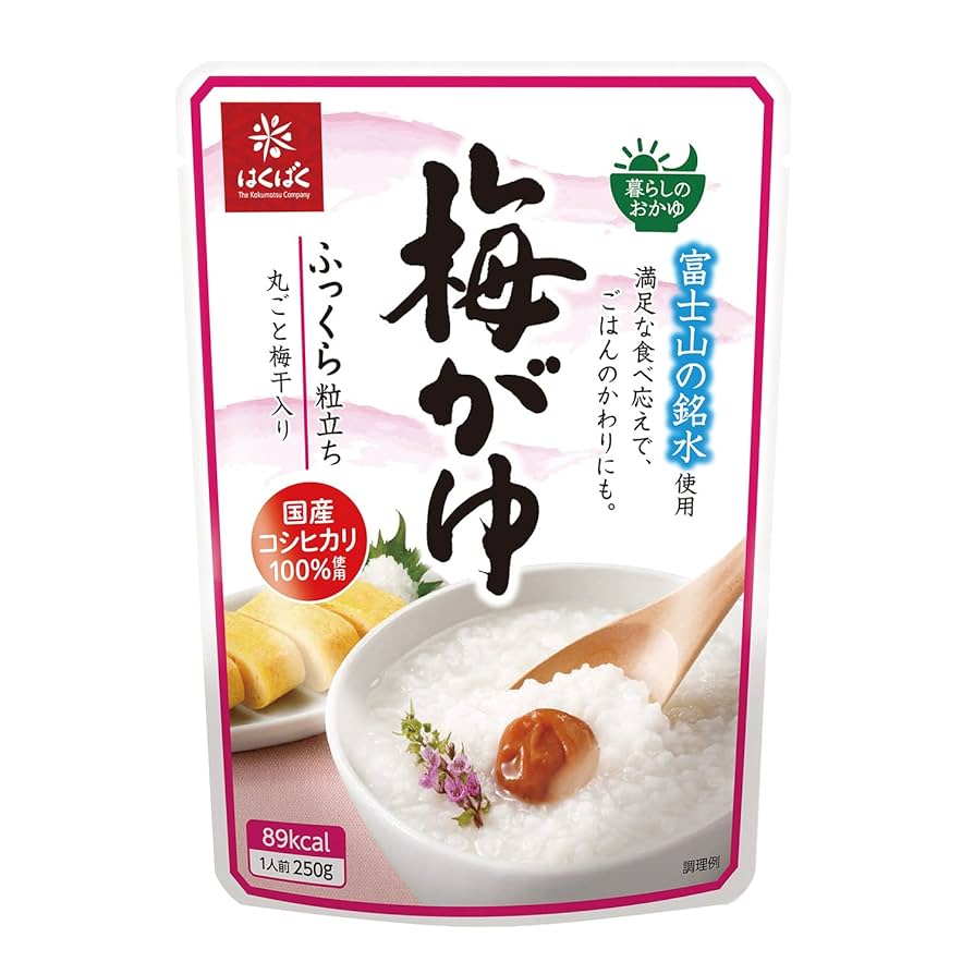 おかゆ Amazon.co.jp: はくばく おかゆ 梅がゆ 250g×8袋 : 食品・飲料・お酒