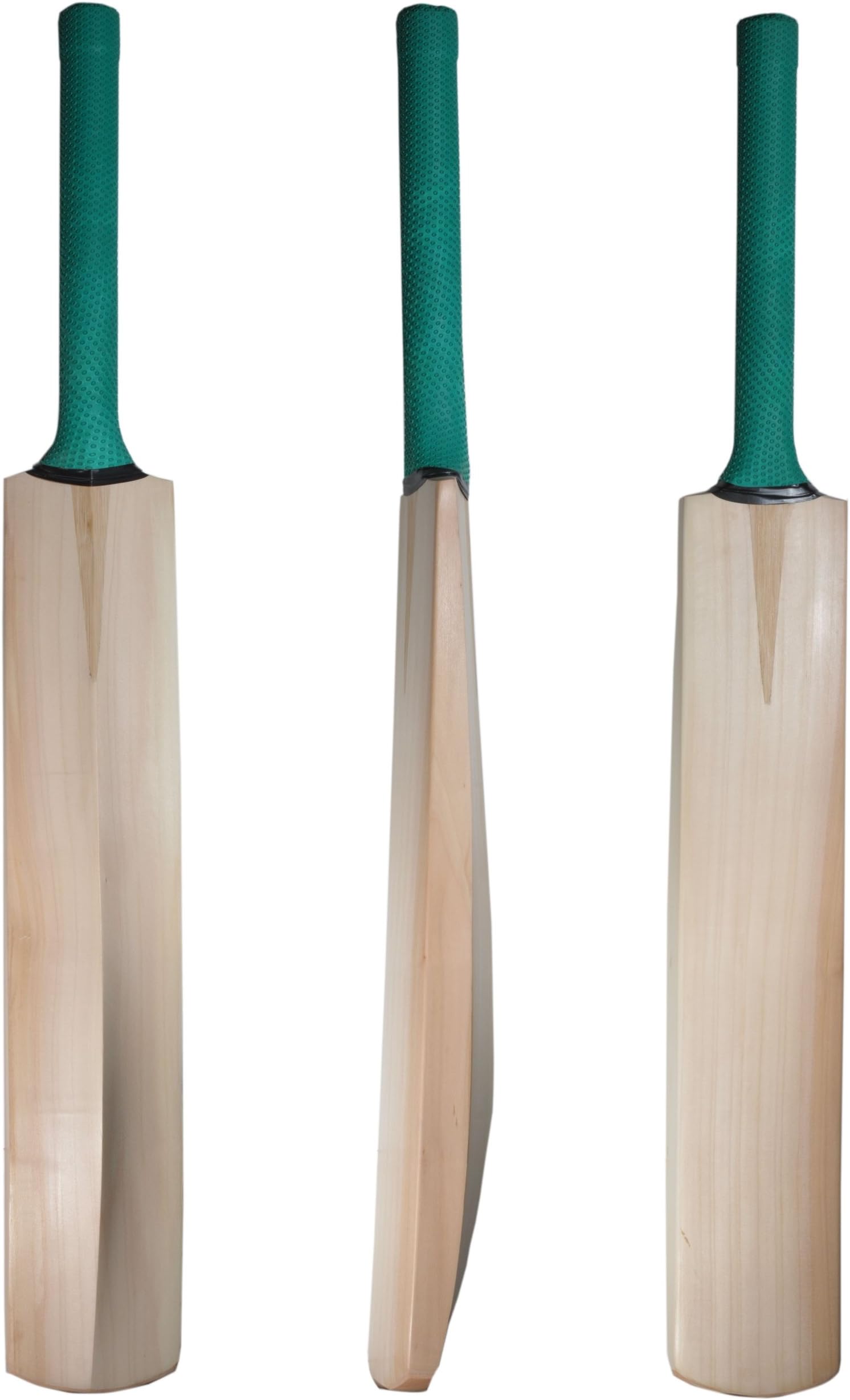 Opttiuuq STICKER FREE 3 Star Kashmir Willow KWTU Cricket Bat. Random colour grip. ADULTS