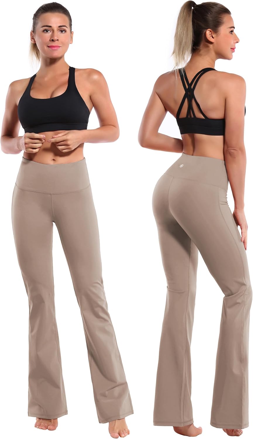 BUBBLELIME 29"/31"/33"/35"/37" 3 Styles Women's High Waist Bootcut Yoga Pants Basic/Side Pockets Tummy Control Workout Flared - Image 2