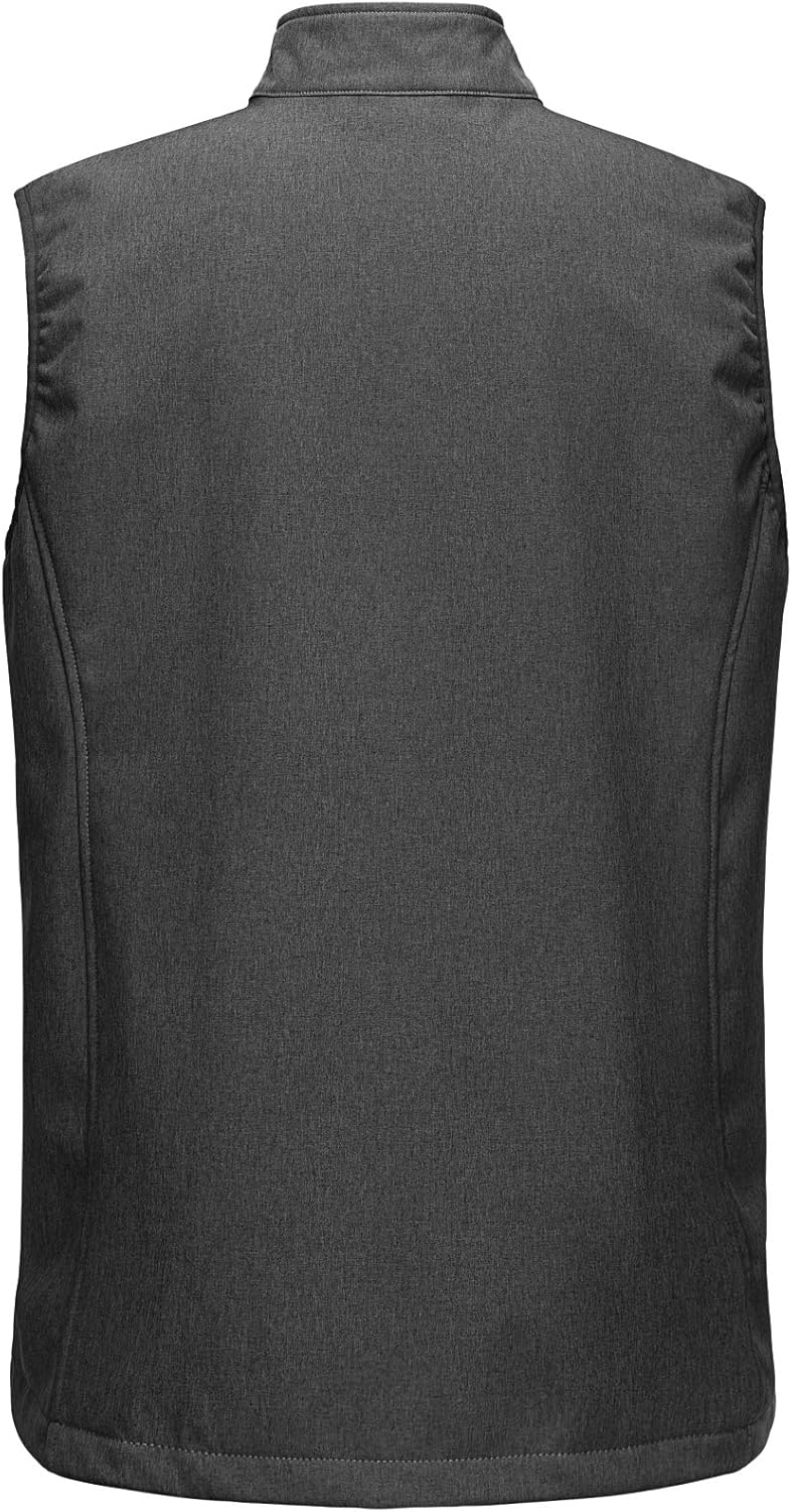 Vista 2 de Outdoor Ventures Chaleco de correr para hombre ligero resistente al viento forro polar sin mangas para golf