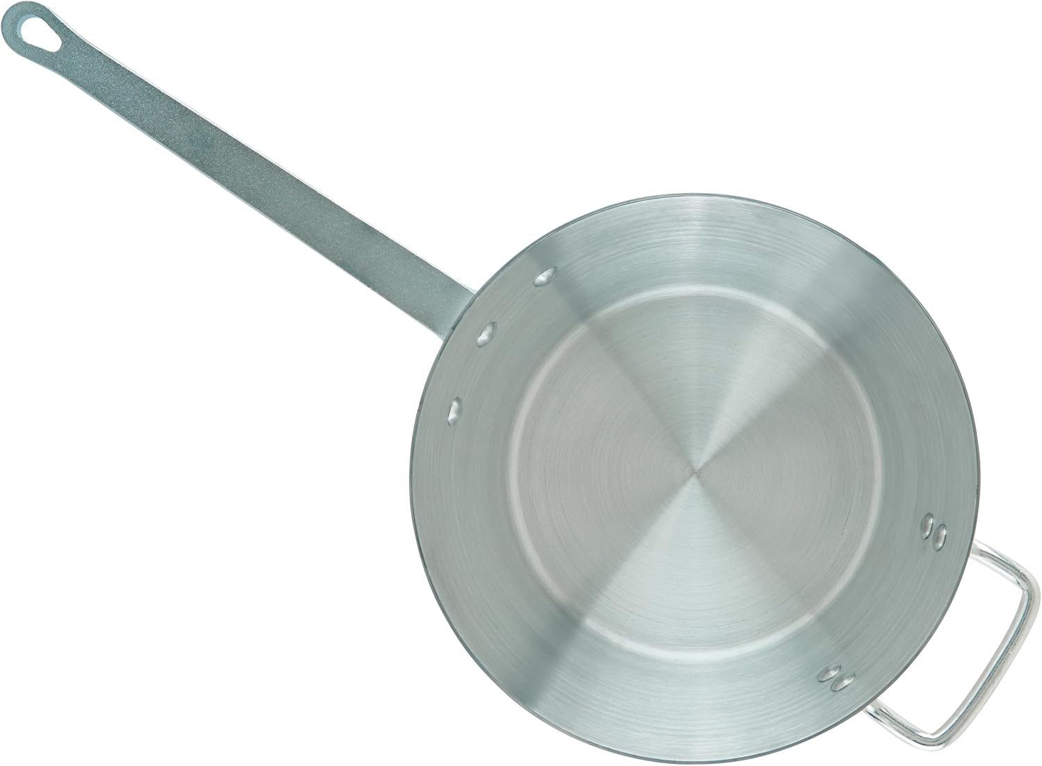 Winco Heavy-Duty Aluminum Tapered Sauce Pan with Helper Handle, 3mm, 7 Quart