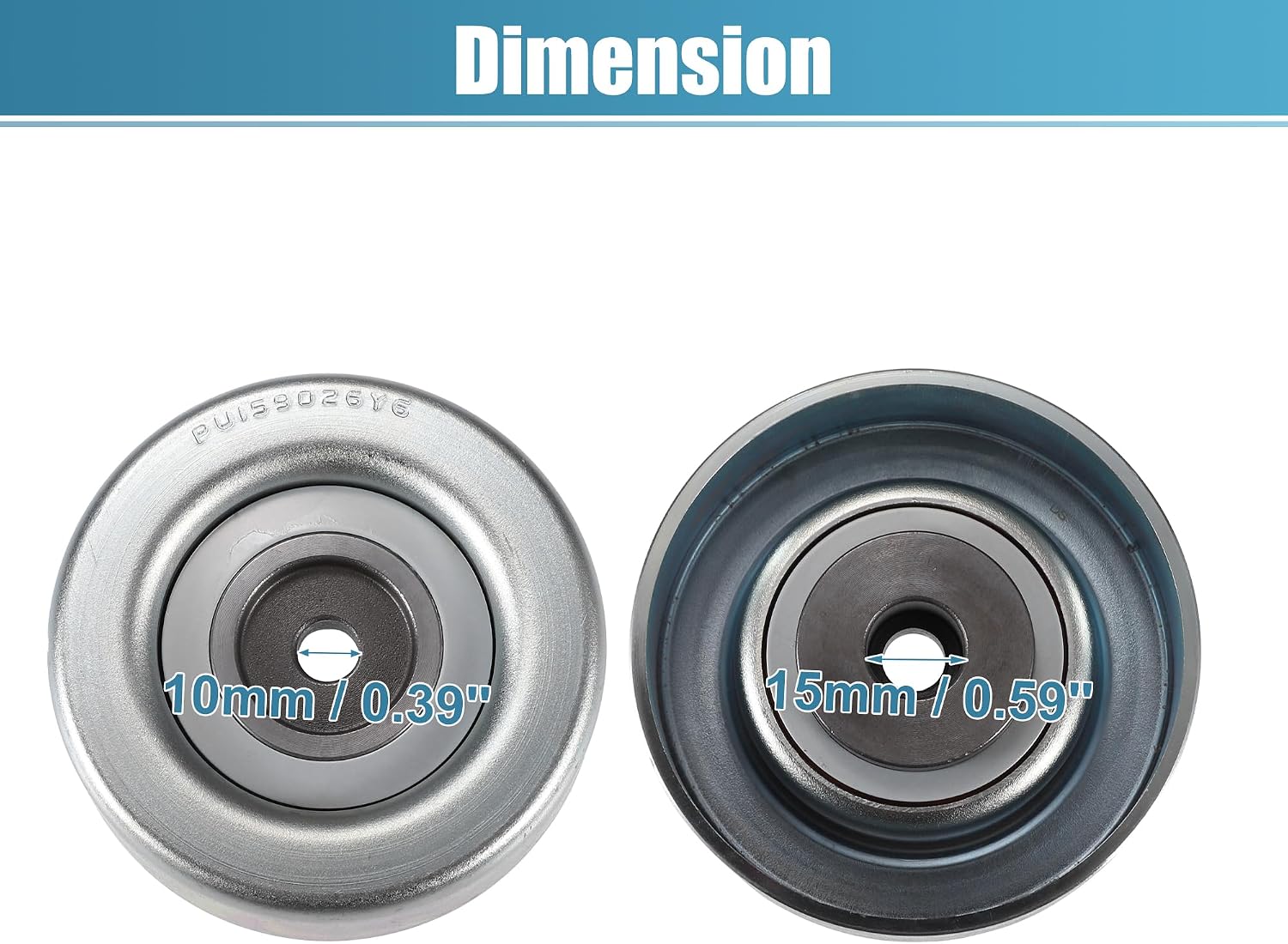 X AUTOHAUX Belt Tensioner Pulley Assembly No.MD374877 for Mitsubishi Eclipse 2006-2012 for Mitsubishi Galant 2004-2012