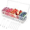 Bar Top Food & Condiment Dispenser 5 Containers Plastic Chilled Garnish Tray Bar Caddy with Lid for Bar Accessories, Fruit, Salad, Taco, Party Garnish