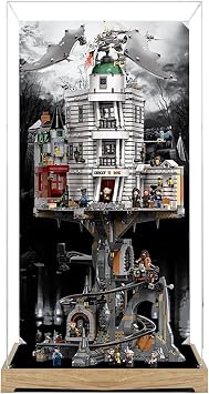 Acrylic Display Case for Lego 76417 Gringotts Wizarding Bank Model, 3mm Dustproof Display Box, Display Case Compatible with Lego 76417 Model Not Included Background Build 3MM A