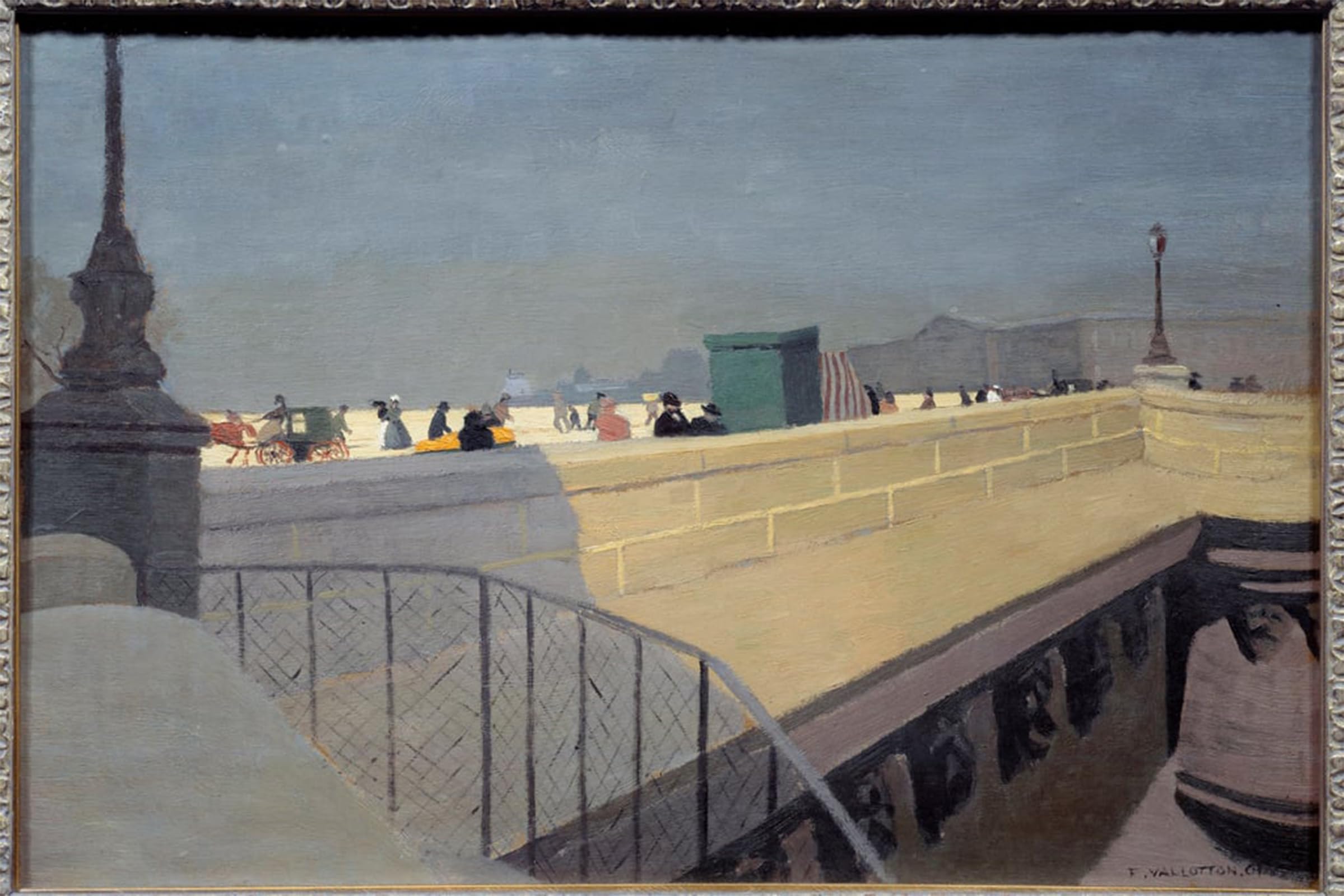 POSTERIIk Vintage Print Pop Art Landscape Artwork Le Pont Neuf in Paris by Felix Edouard Vallotton Art Prints for Office Home Decor 60x90cm