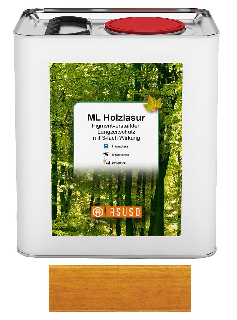 Holzlasur LANGZEITSCHUTZ 5 L goldbraun