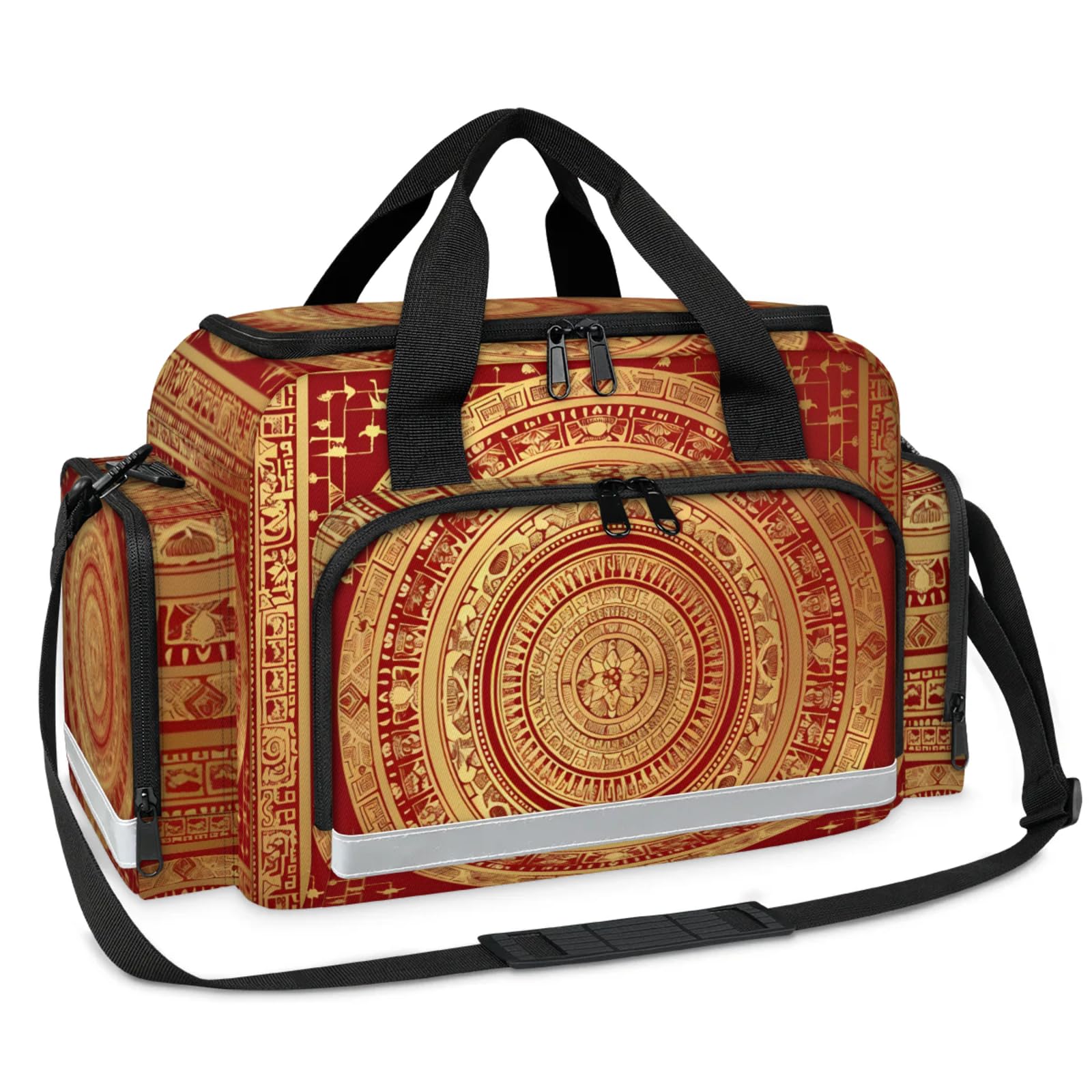 GzLeyigou First Aid Bags Empty, Imperial Aztec Emergency Bag First Aid Kit Multiple Compartment Kit Carrier On Call Trauma Bag For Paramedics Emergency Medical Supplies Kit