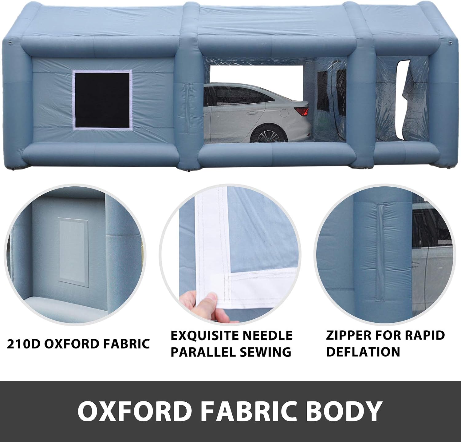 Buy Vevor 13 X 8 X 7ft Inflatable Spray Booth Tent Inflatable Paint Booth Tent Car Paint Booth Giant Workstation 210d Oxford Fabric With 2 Blowers Online In Turkey Bjbh3